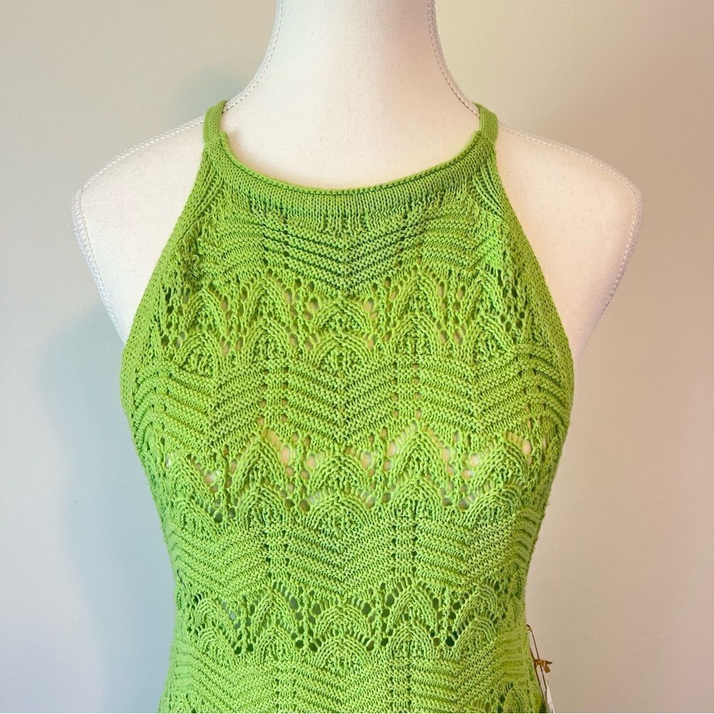 House of Harlow 1960 Knit Maxi Dress in Green NEW Size Medium Vacation Resort - Picture 2 of 12